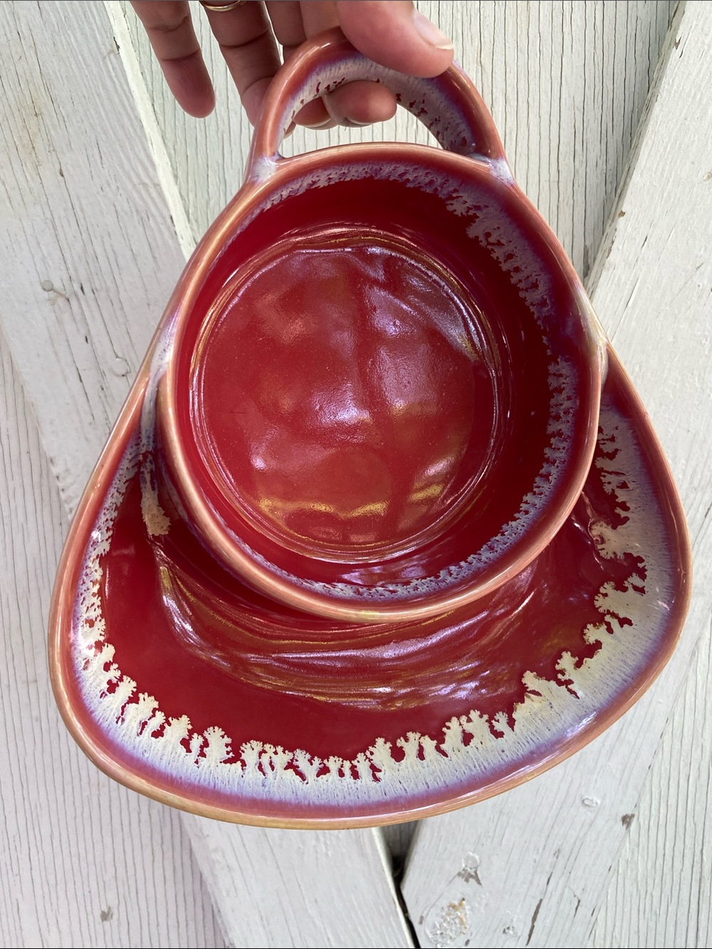 LTD commodities stoneware soup & cracker dish - Picture 3 of 7